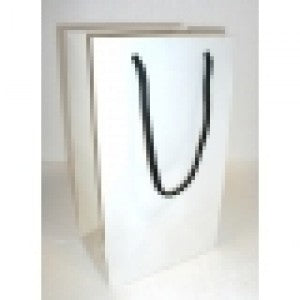 160mm - White Gloss Rope Handle Carriers