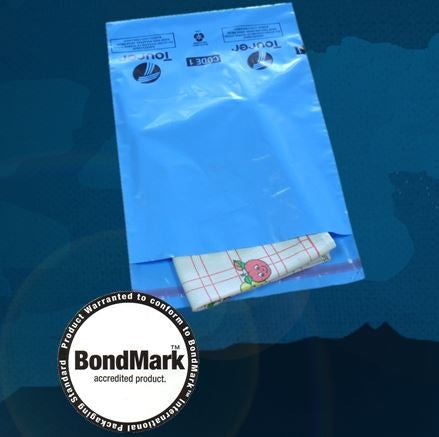 No01 229x318 (9x13) - 55mu Tourer Blue Opaque Poly Mailers