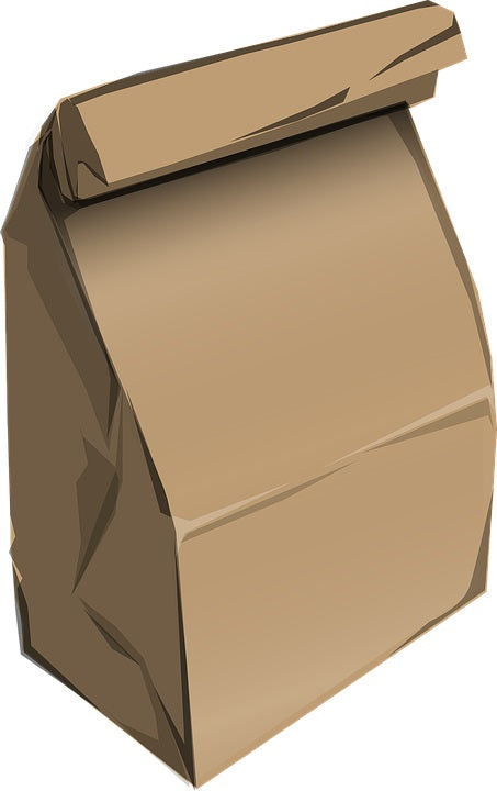 8x5½x18¾ - Brown Kraft Block Bottom S.O.S Bags (14lb)