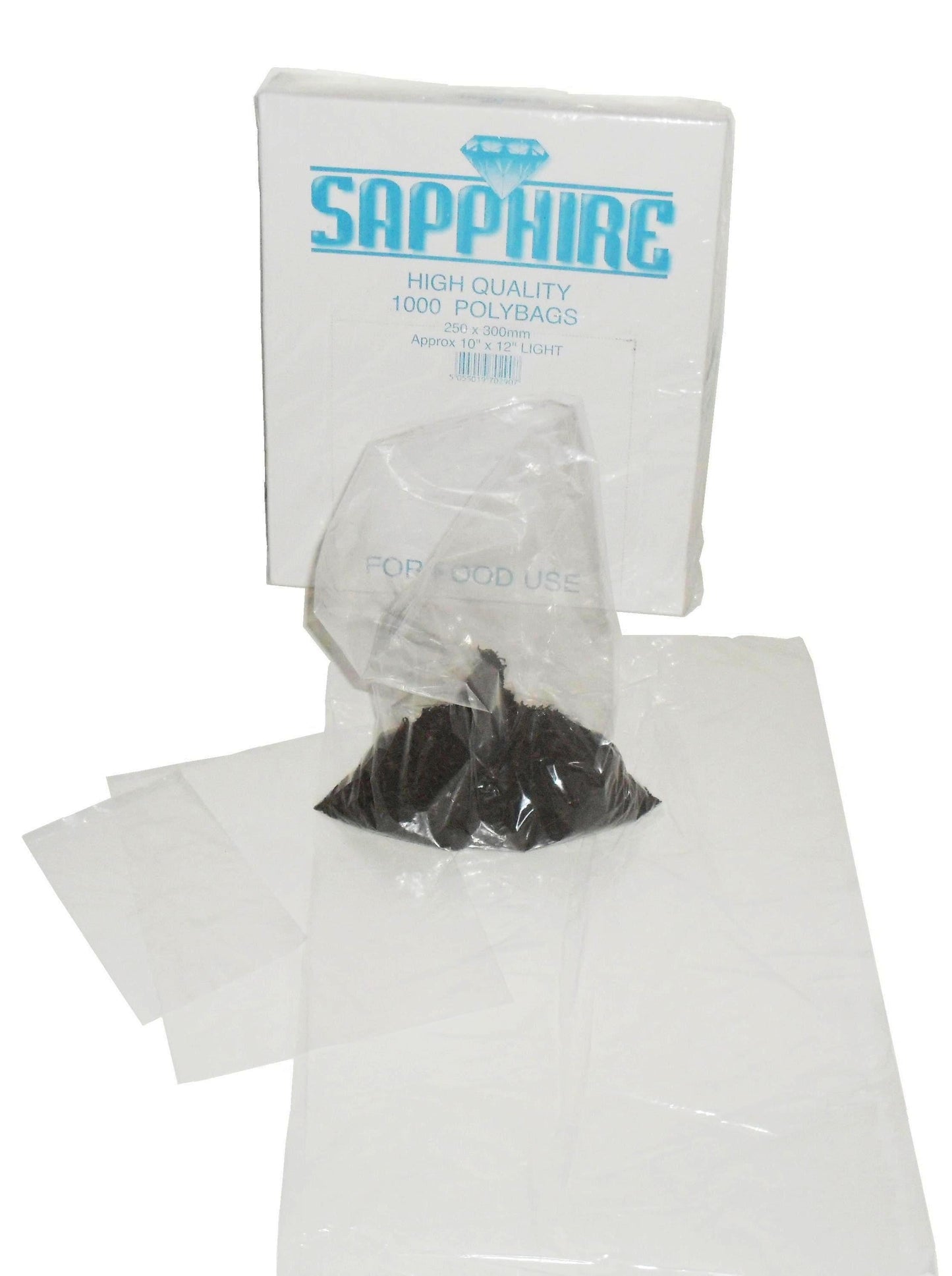 20x30 - 150g Clear Poly Bags (508x762mm - 37mu)