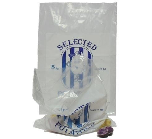 2kg - 14x10" (250x355mm) POTATO Poly Bags